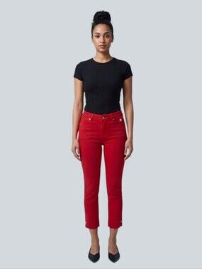 Apple Bottoms Red Crop Jeans size 9/10